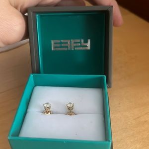 EFFY gold stud diamond earrings